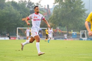 Ilyas Chouaref, joueur du FC Sion, lors du match de Coupe à Delémont